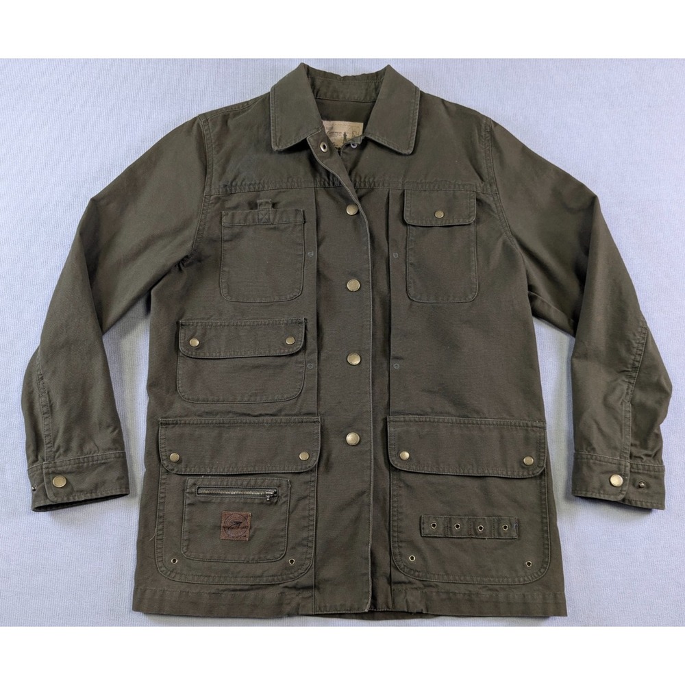 Vintage Ralph Lauren Jacket Womens Small Green Utility Maine Field Fly Fishing